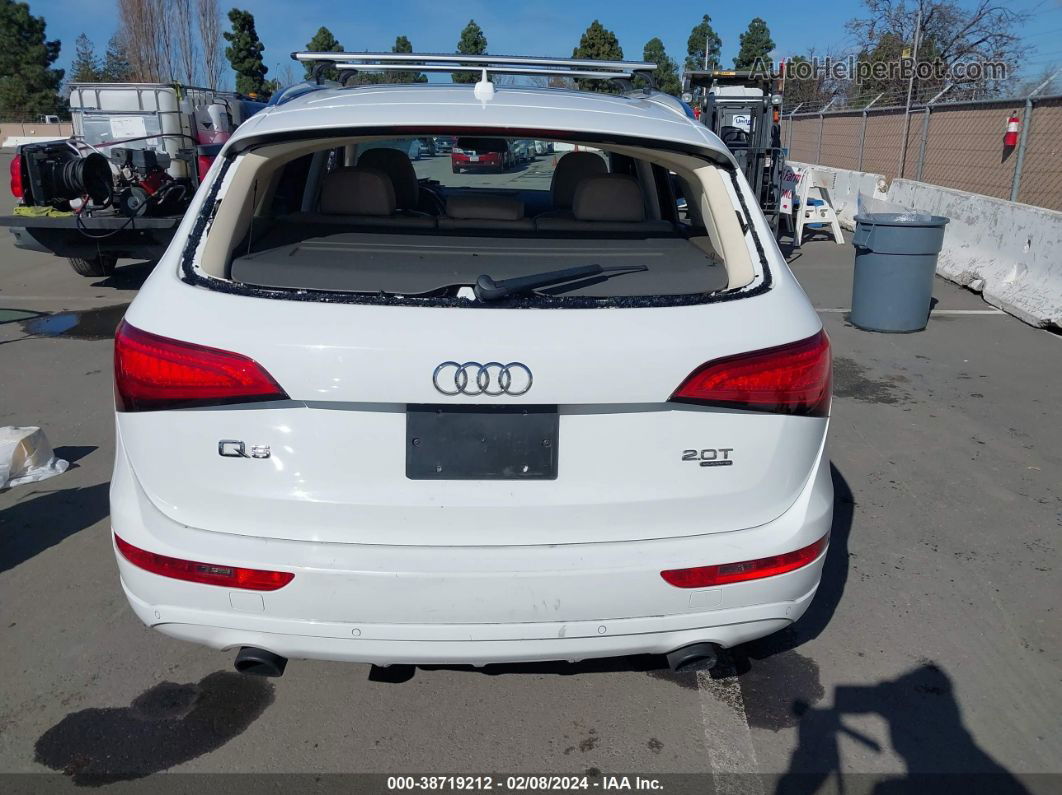 2014 Audi Q5 2.0t Premium White vin: WA1LFAFP5EA106705