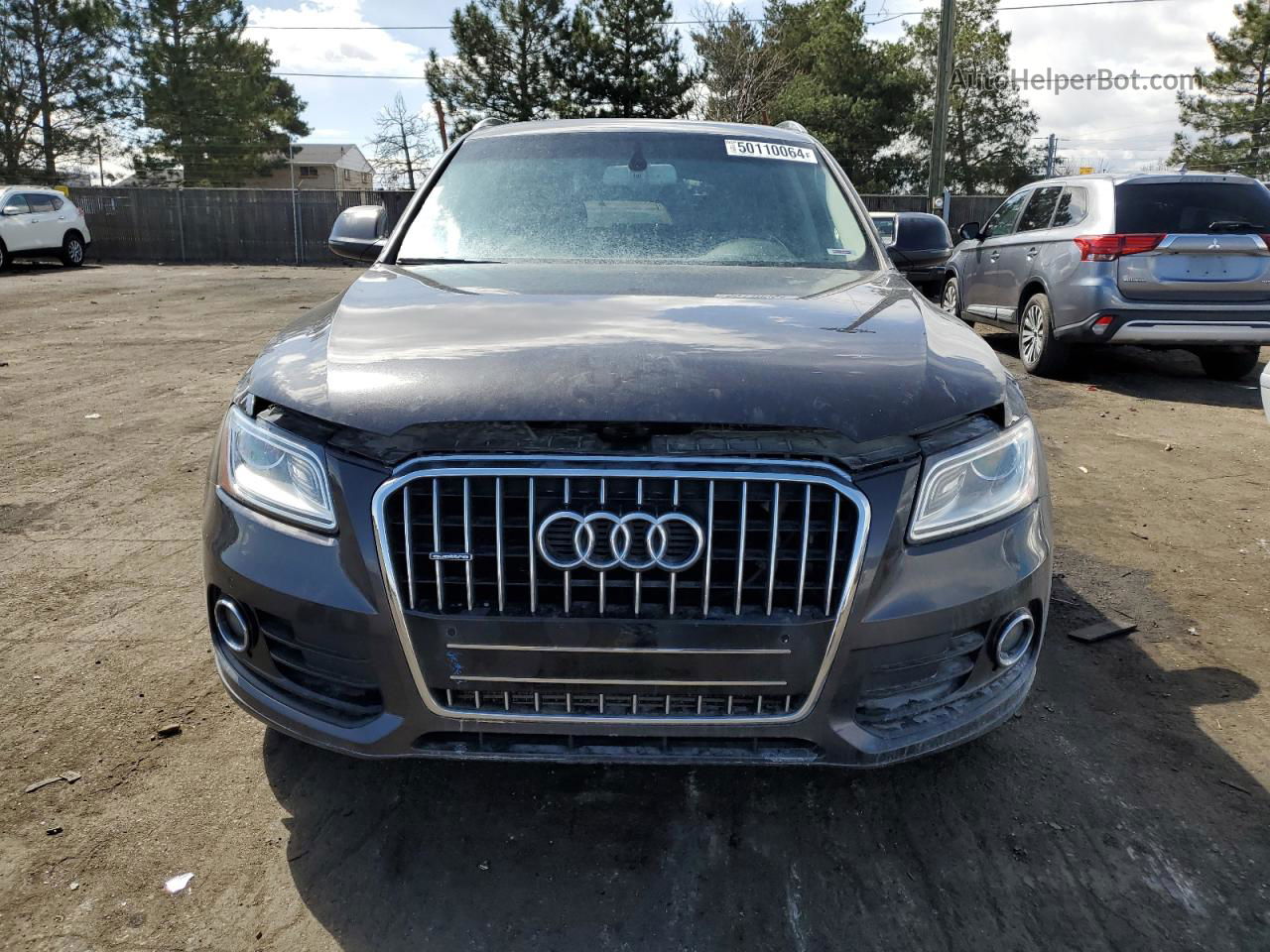 2014 Audi Q5 Premium Plus Gray vin: WA1LFAFP5EA109555