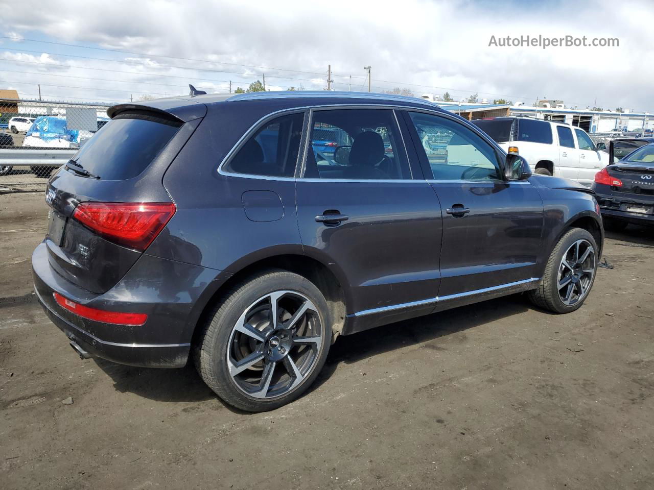 2014 Audi Q5 Premium Plus Gray vin: WA1LFAFP5EA109555