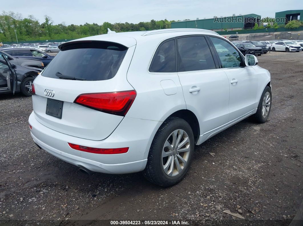 2014 Audi Q5 2.0t Premium White vin: WA1LFAFP6EA006015