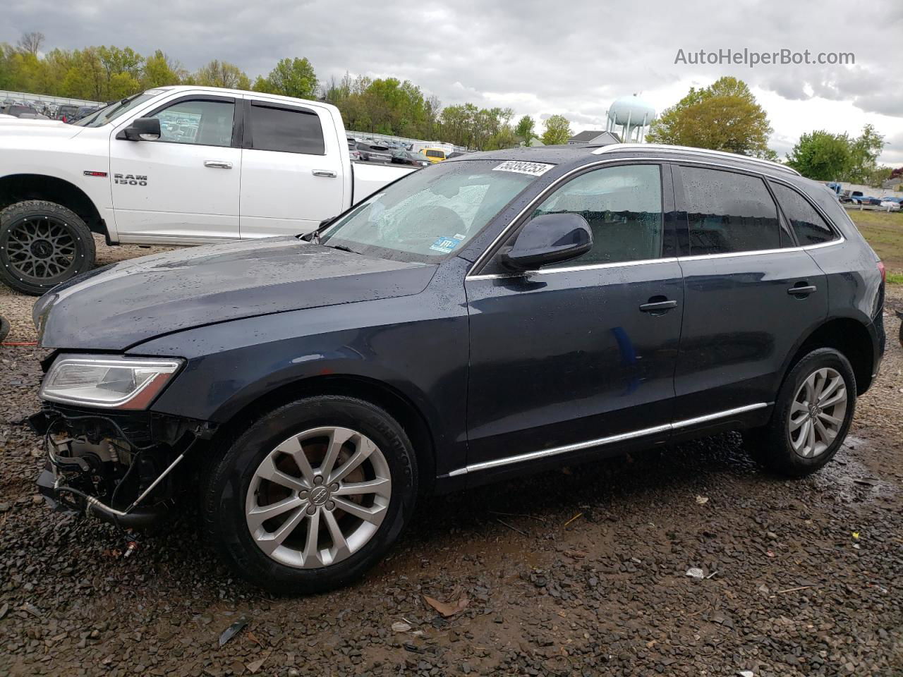 2014 Audi Q5 Premium Plus Синий vin: WA1LFAFP6EA038821