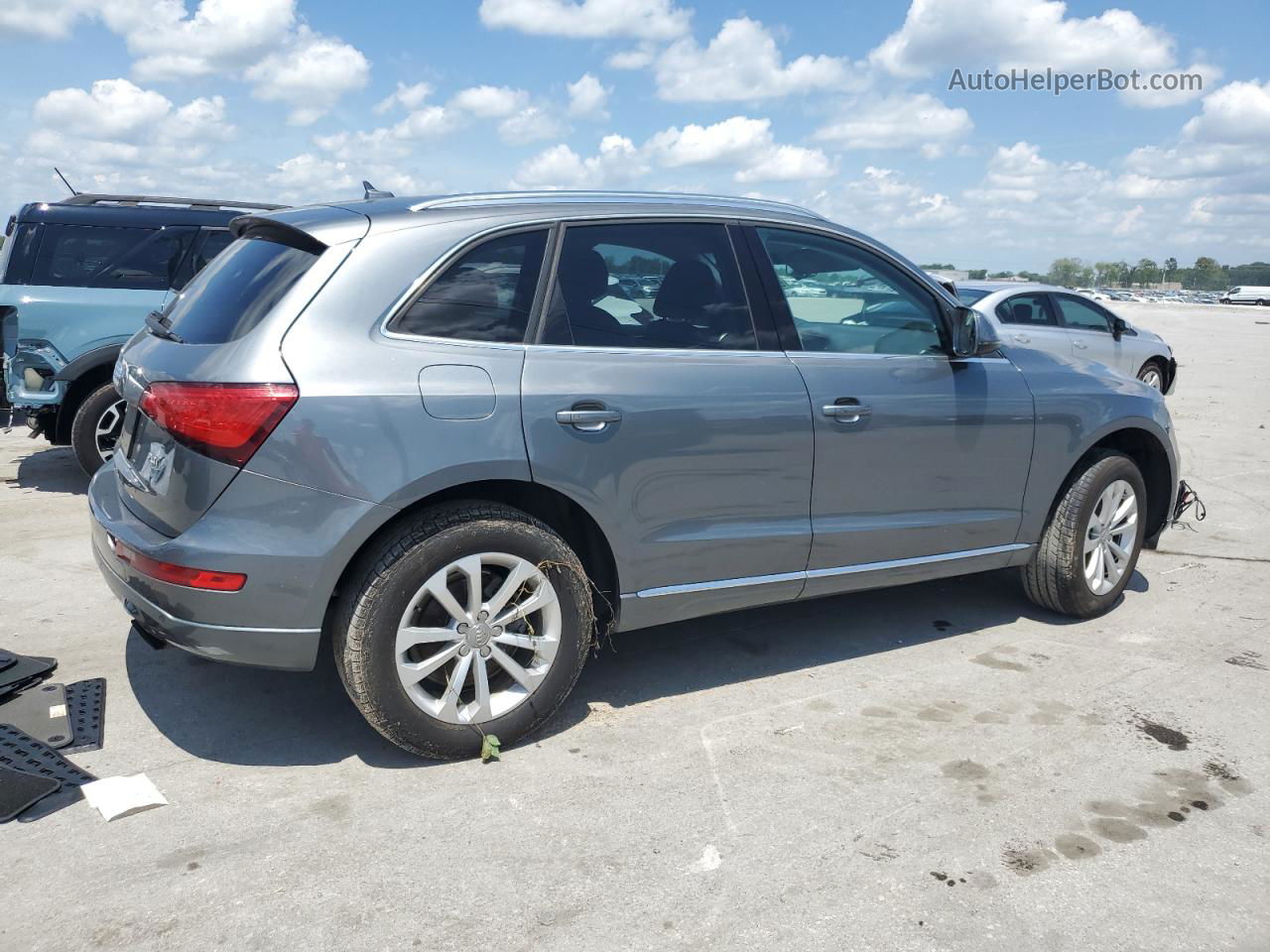 2014 Audi Q5 Premium Plus Gray vin: WA1LFAFP6EA065243