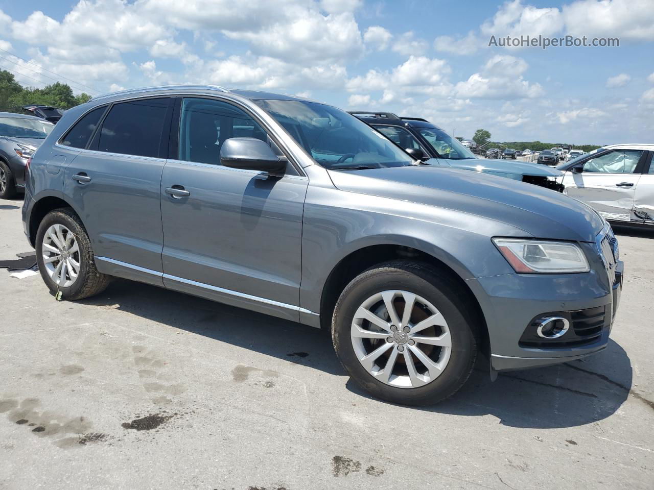 2014 Audi Q5 Premium Plus Gray vin: WA1LFAFP6EA065243