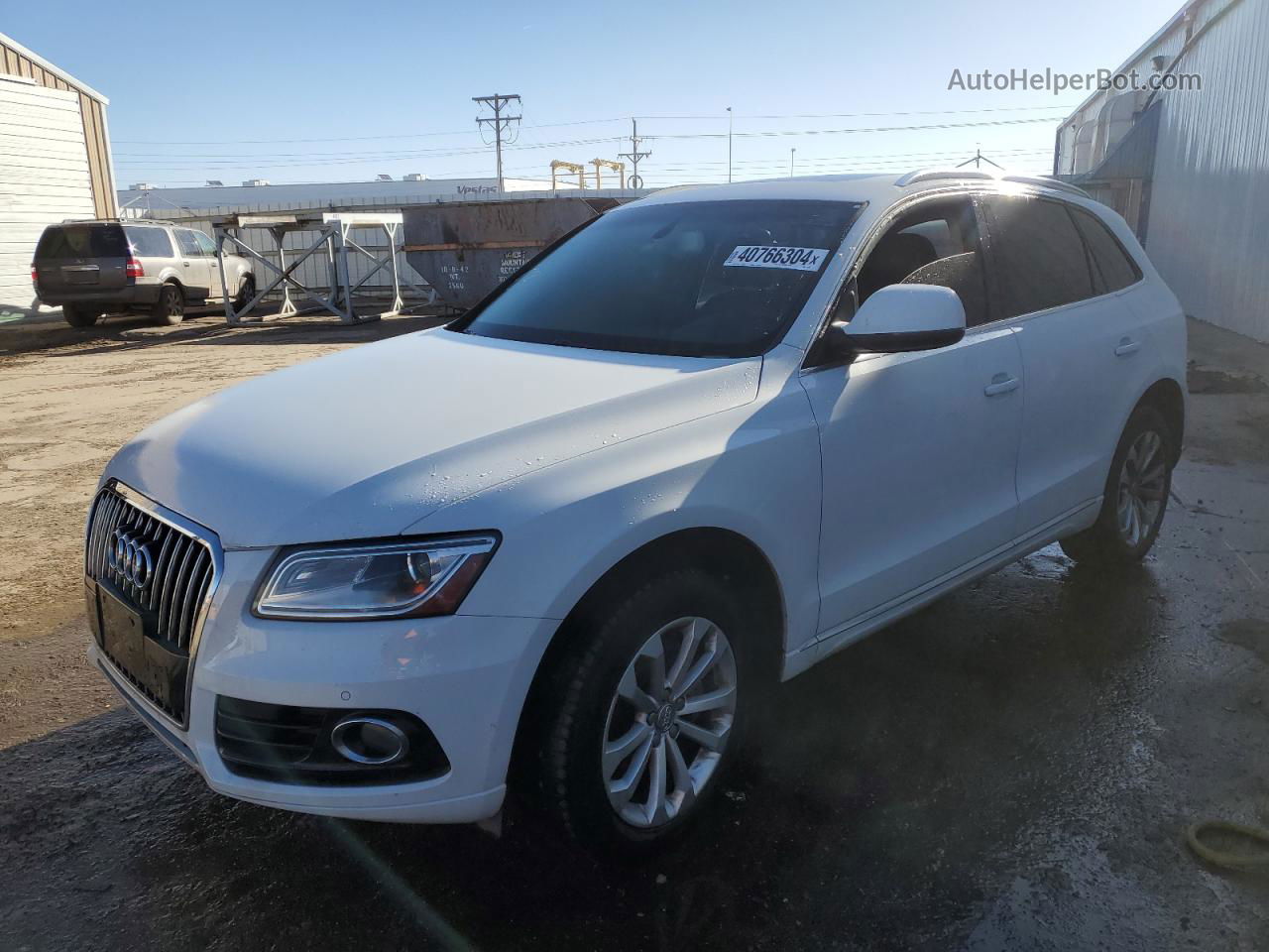 2014 Audi Q5 Premium Plus White vin: WA1LFAFP6EA105398