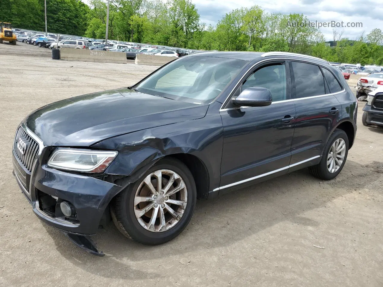 2014 Audi Q5 Premium Plus Blue vin: WA1LFAFP7EA002507