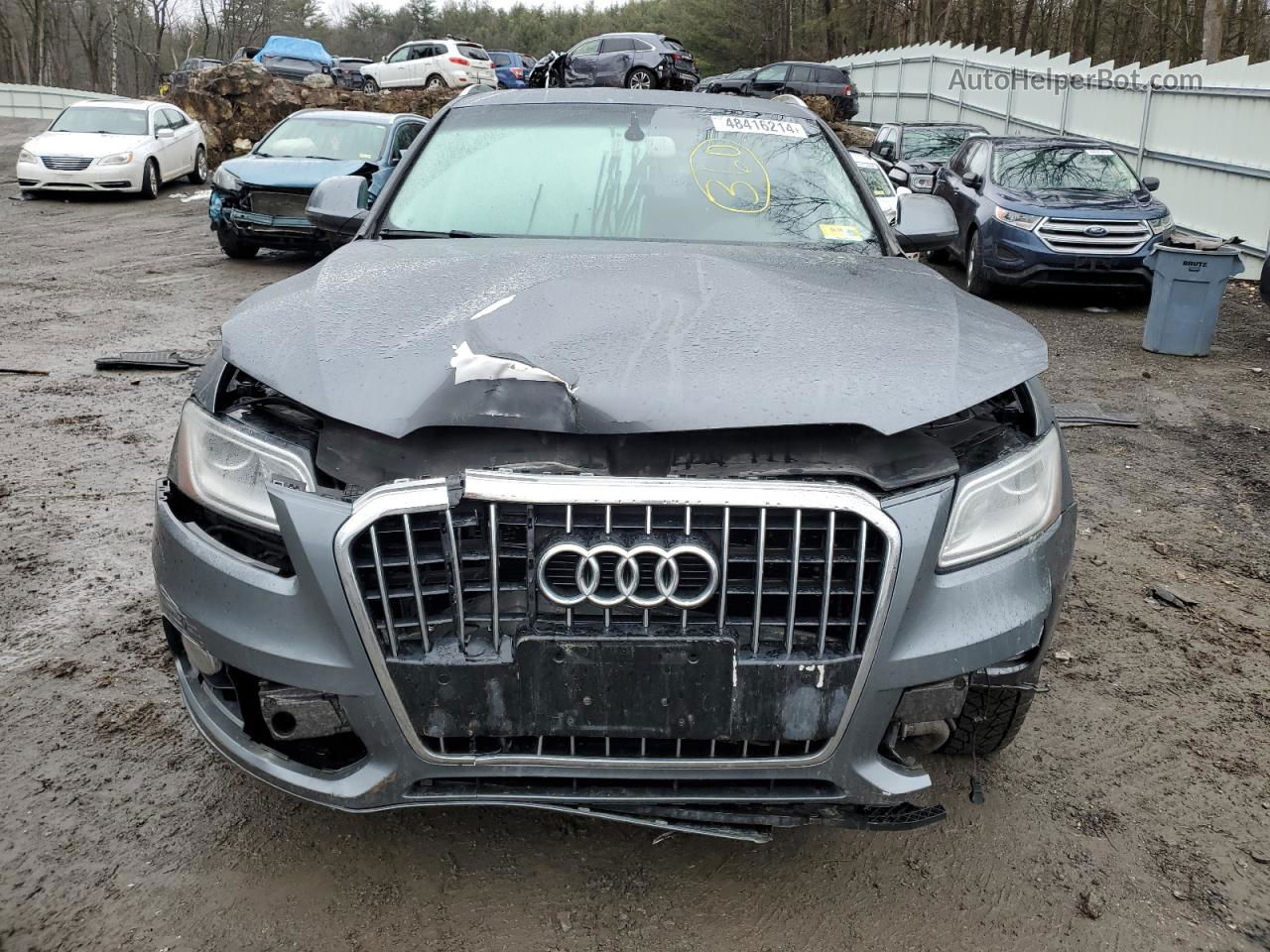 2014 Audi Q5 Premium Plus Gray vin: WA1LFAFP7EA016231