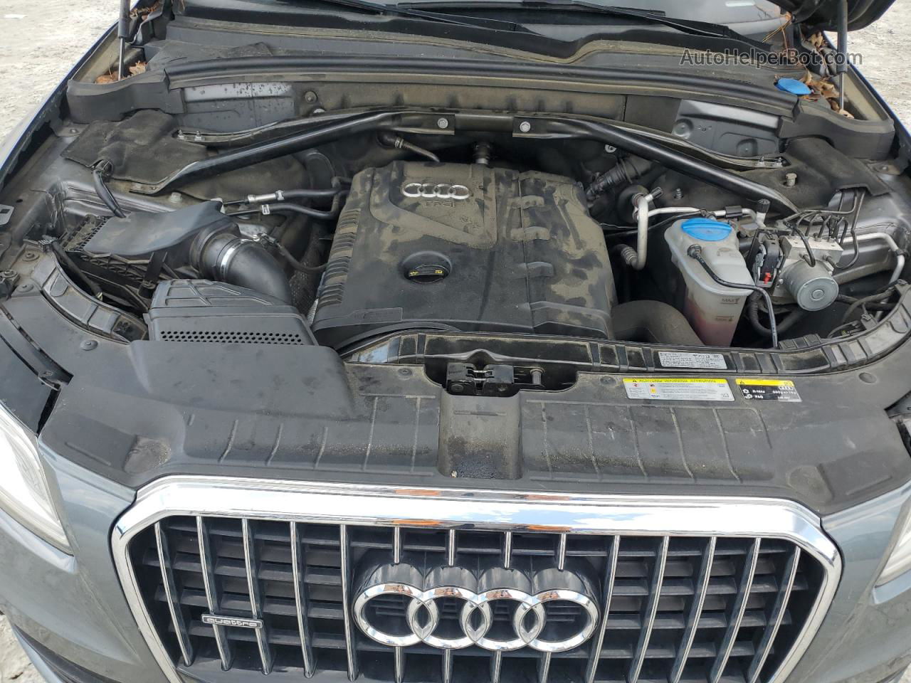 2014 Audi Q5 Premium Plus Gray vin: WA1LFAFP7EA037354