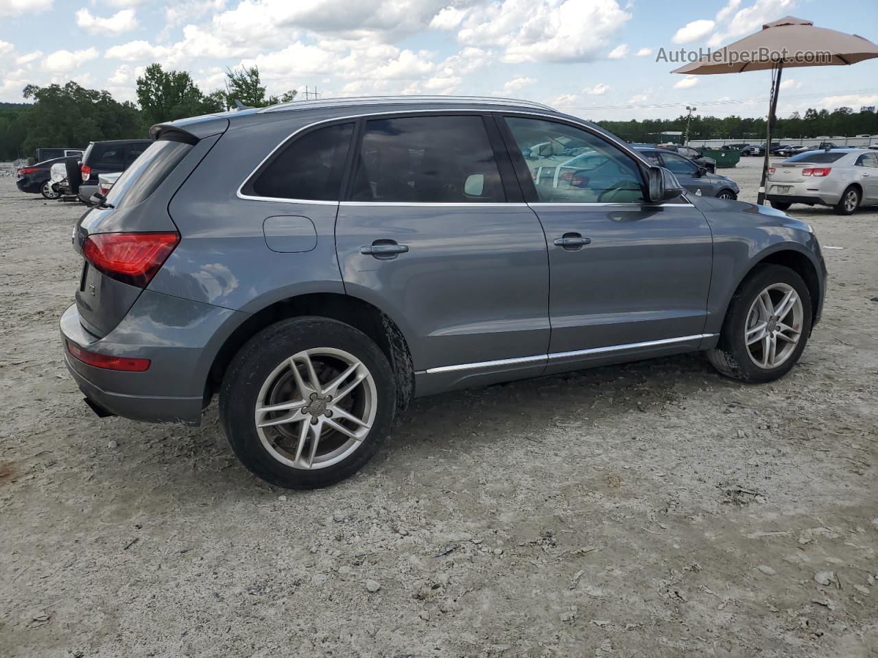 2014 Audi Q5 Premium Plus Gray vin: WA1LFAFP7EA037354