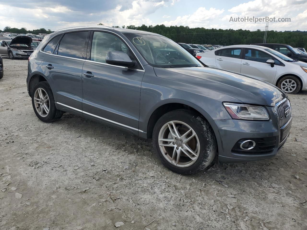 2014 Audi Q5 Premium Plus Gray vin: WA1LFAFP7EA037354