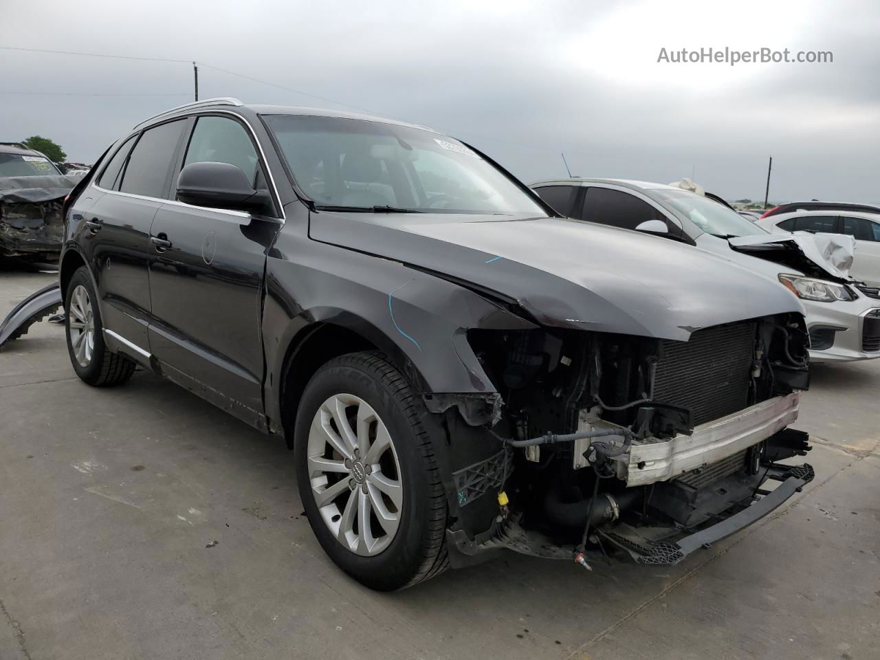 2014 Audi Q5 Premium Plus Gray vin: WA1LFAFP7EA044076