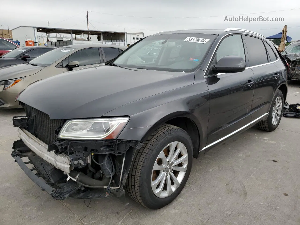 2014 Audi Q5 Premium Plus Gray vin: WA1LFAFP7EA044076