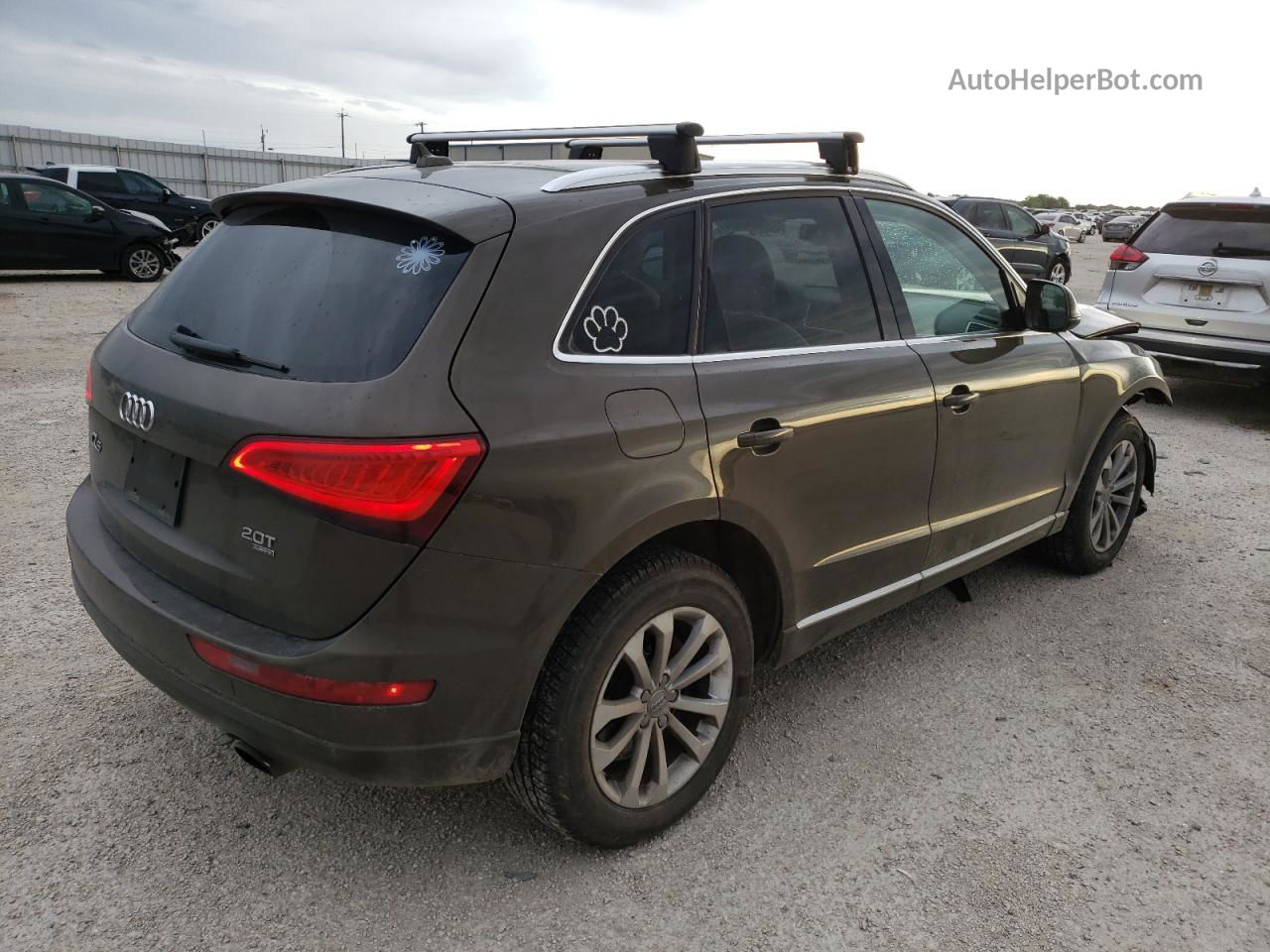 2014 Audi Q5 Premium Plus Brown vin: WA1LFAFP7EA055742