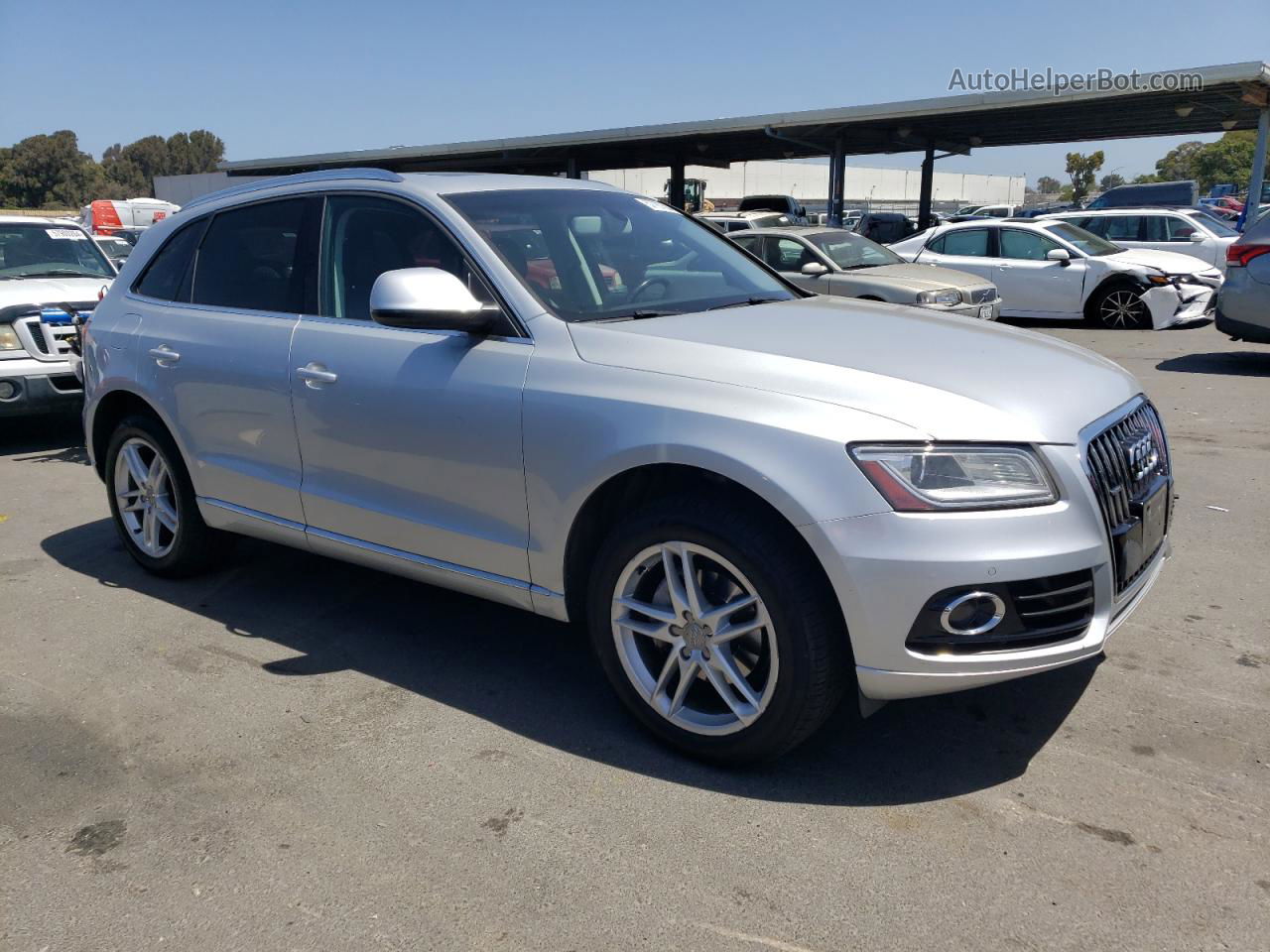 2014 Audi Q5 Premium Plus Silver vin: WA1LFAFP7EA057054