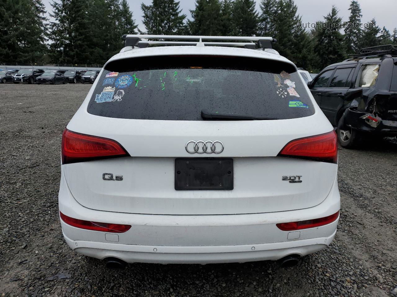 2014 Audi Q5 Premium Plus White vin: WA1LFAFP7EA069690