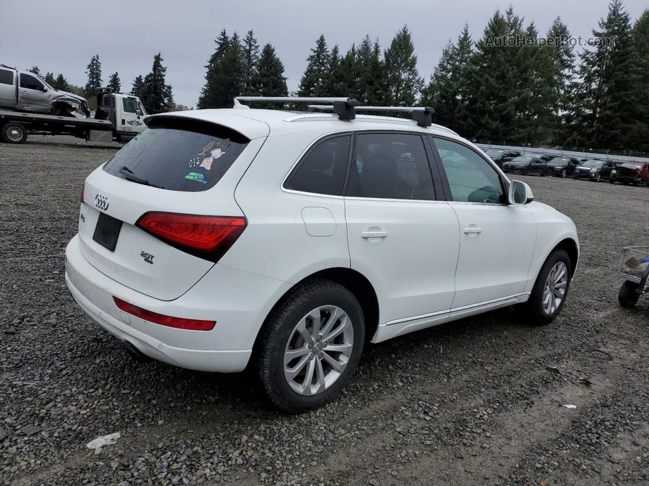 2014 Audi Q5 Premium Plus White vin: WA1LFAFP7EA069690