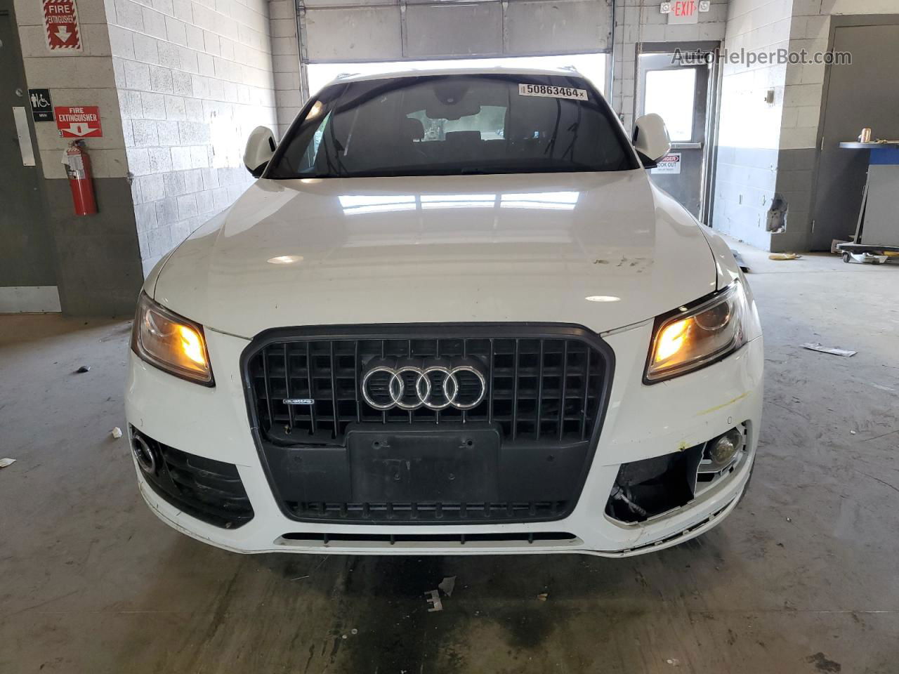 2014 Audi Q5 Premium Plus White vin: WA1LFAFP7EA104597