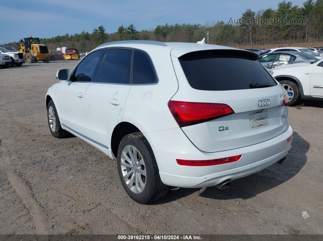 2014 Audi Q5 2.0t Premium White vin: WA1LFAFP7EA116894