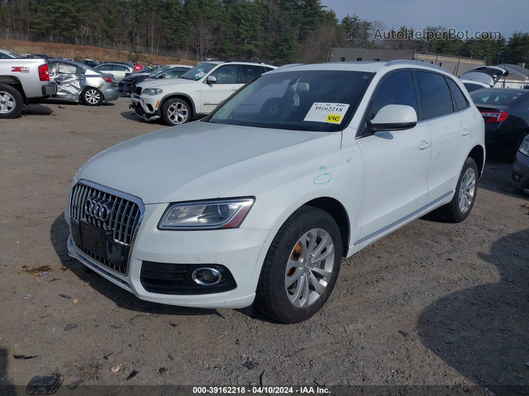 2014 Audi Q5 2.0t Premium White vin: WA1LFAFP7EA116894