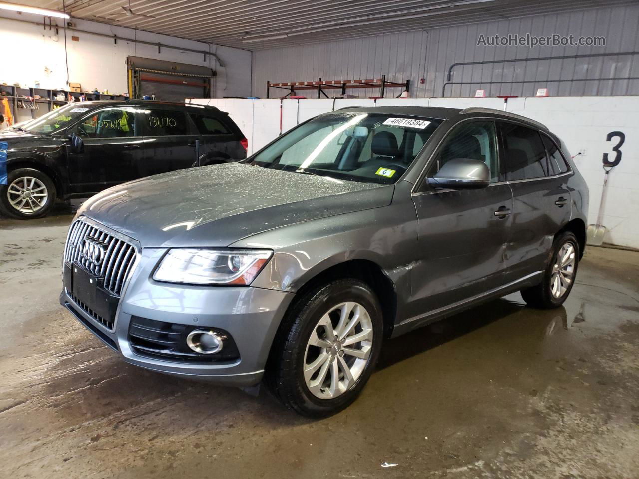 2014 Audi Q5 Premium Plus Gray vin: WA1LFAFP7EA121190