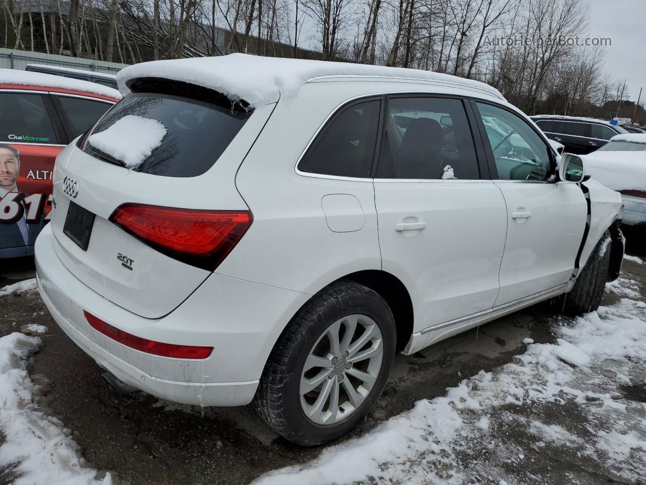 2014 Audi Q5 Premium Plus White vin: WA1LFAFP7EA131556