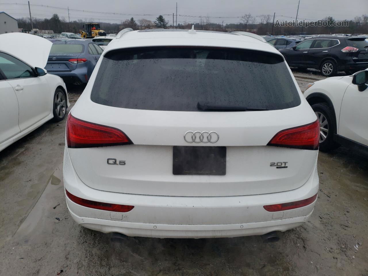 2014 Audi Q5 Premium Plus White vin: WA1LFAFP7EA131556