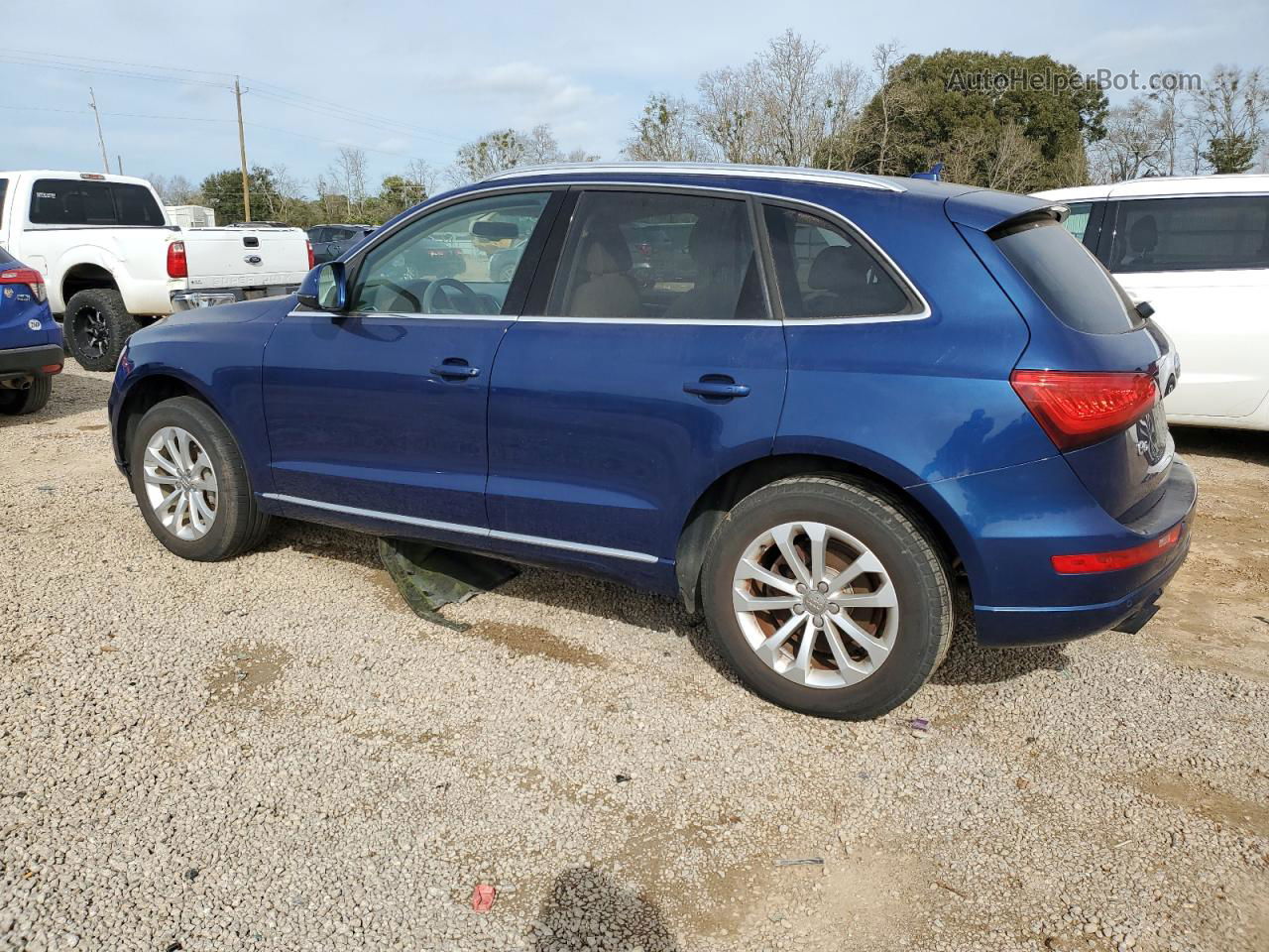 2014 Audi Q5 Premium Plus Blue vin: WA1LFAFP8EA039338