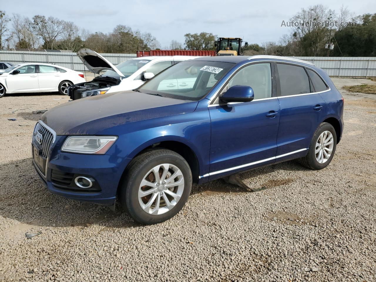 2014 Audi Q5 Premium Plus Blue vin: WA1LFAFP8EA039338