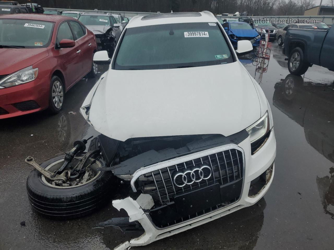 2014 Audi Q5 Premium Plus Белый vin: WA1LFAFP8EA073439