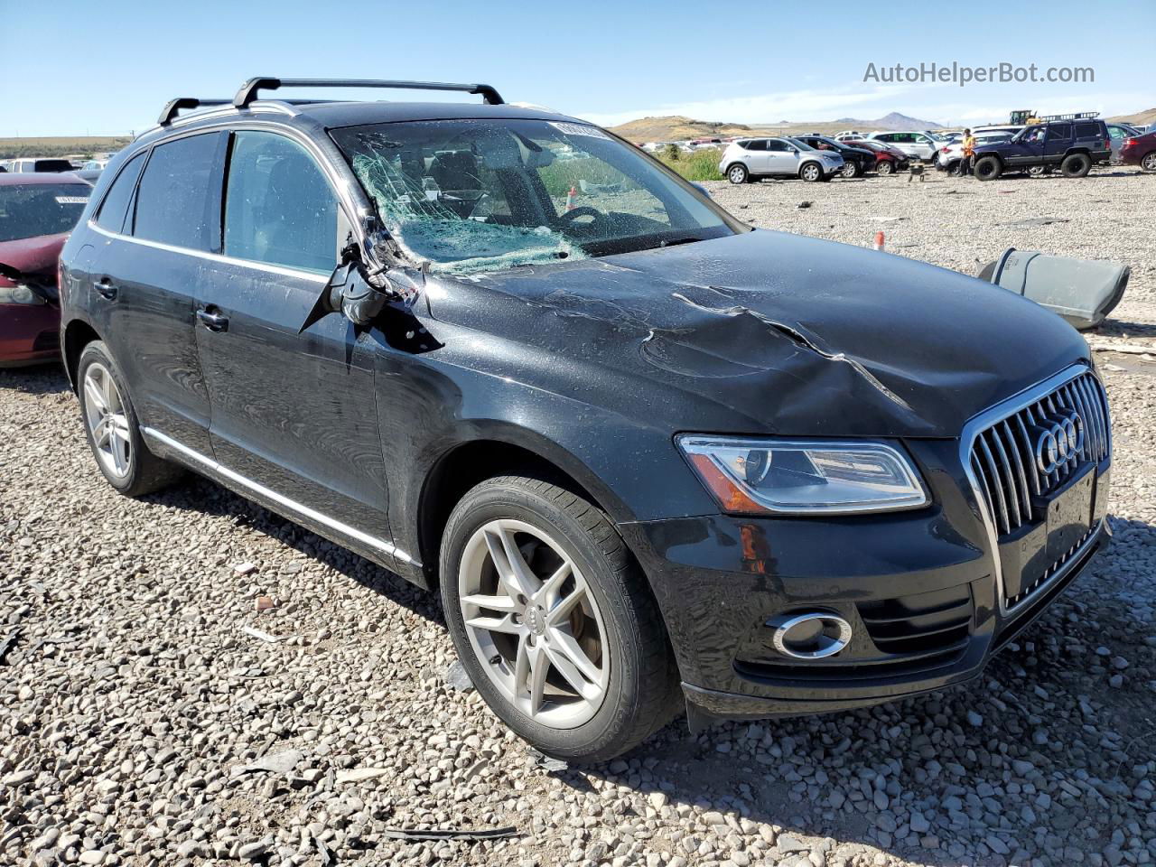 2014 Audi Q5 Premium Plus Black vin: WA1LFAFP8EA082416