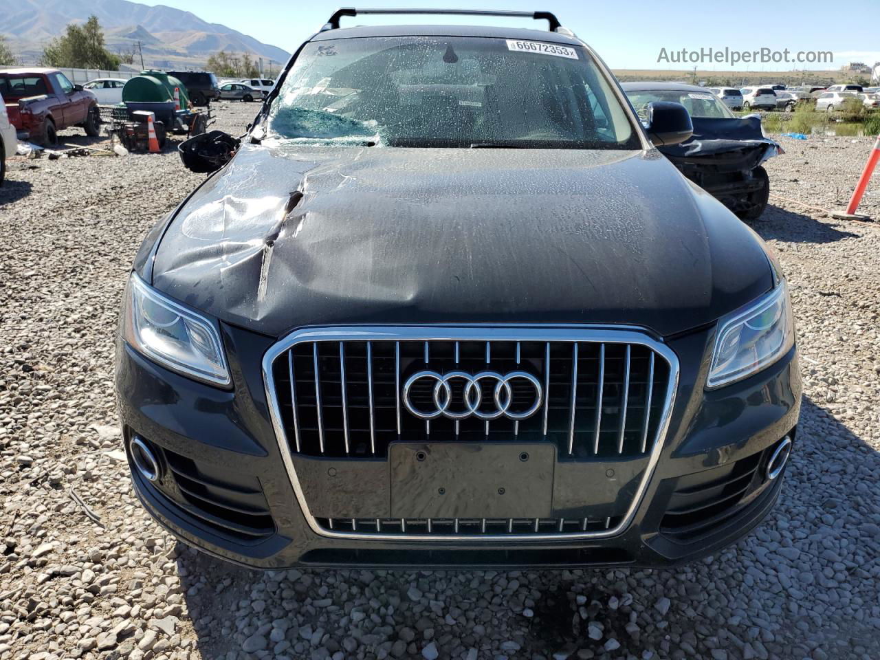 2014 Audi Q5 Premium Plus Black vin: WA1LFAFP8EA082416