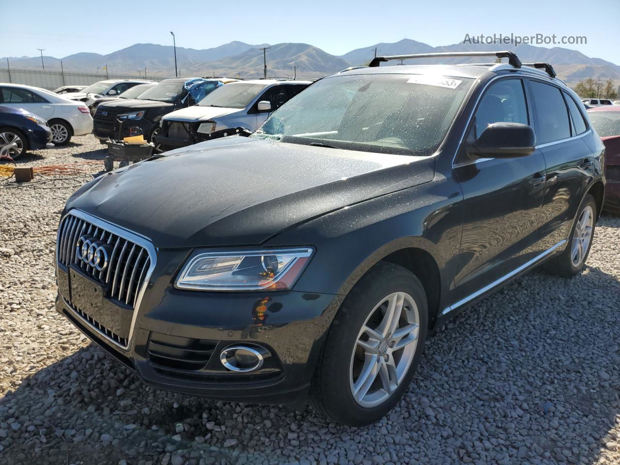 2014 Audi Q5 Premium Plus Black vin: WA1LFAFP8EA082416