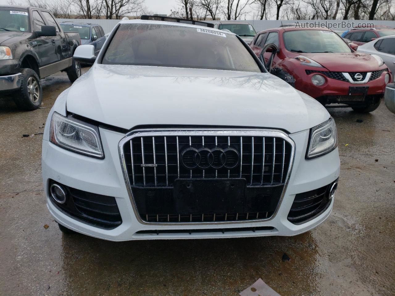 2014 Audi Q5 Premium Plus White vin: WA1LFAFP8EA089849