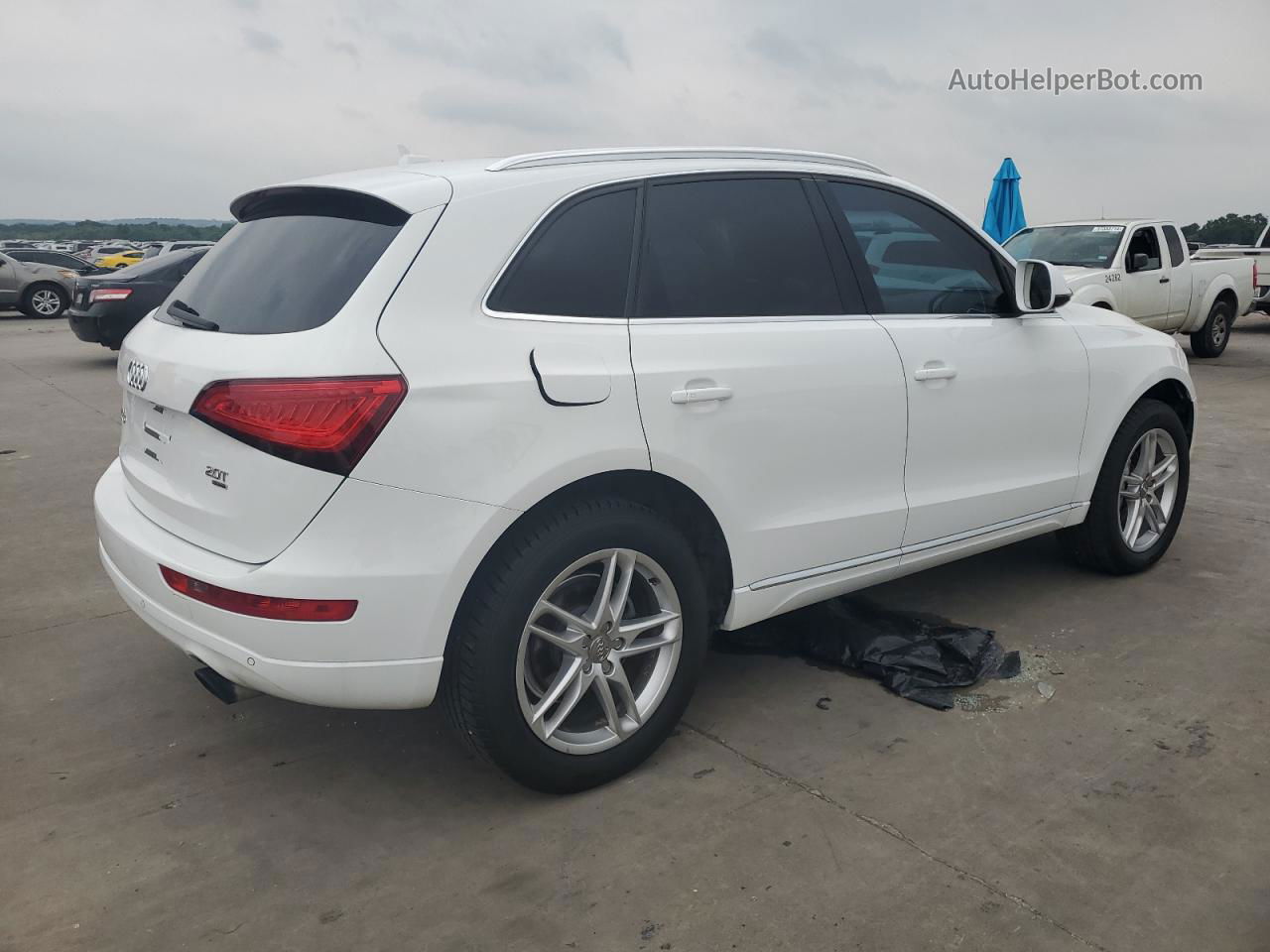 2014 Audi Q5 Premium Plus White vin: WA1LFAFP8EA125247