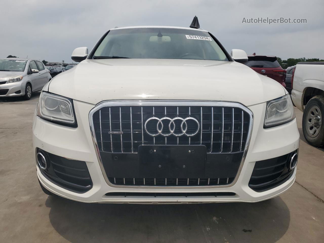 2014 Audi Q5 Premium Plus White vin: WA1LFAFP8EA125247