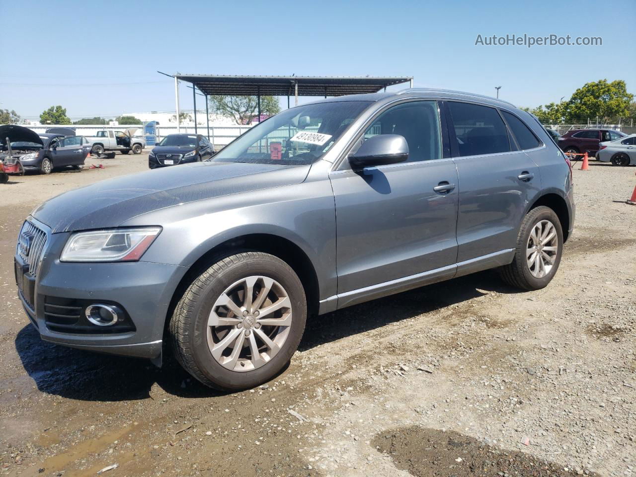 2014 Audi Q5 Premium Plus Gray vin: WA1LFAFP8EA130254