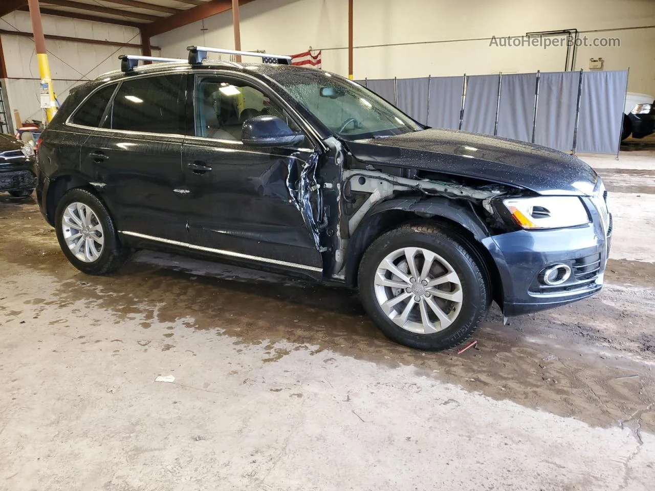 2014 Audi Q5 Premium Plus Синий vin: WA1LFAFP9EA008986