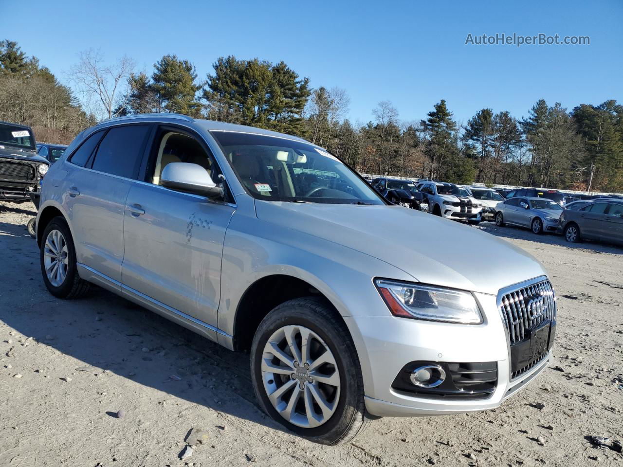 2014 Audi Q5 Premium Plus Silver vin: WA1LFAFP9EA060361