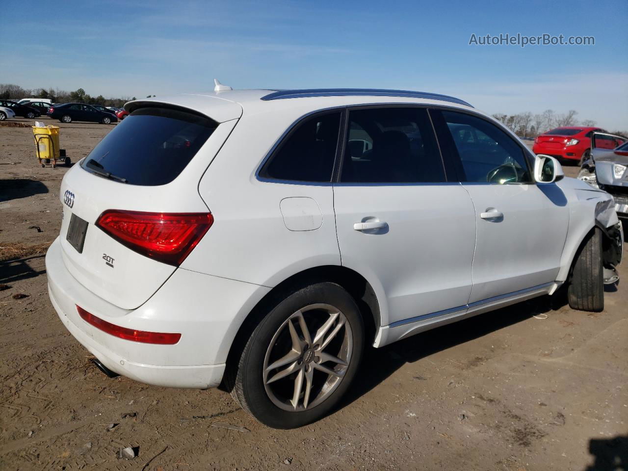 2014 Audi Q5 Premium Plus White vin: WA1LFAFP9EA073823