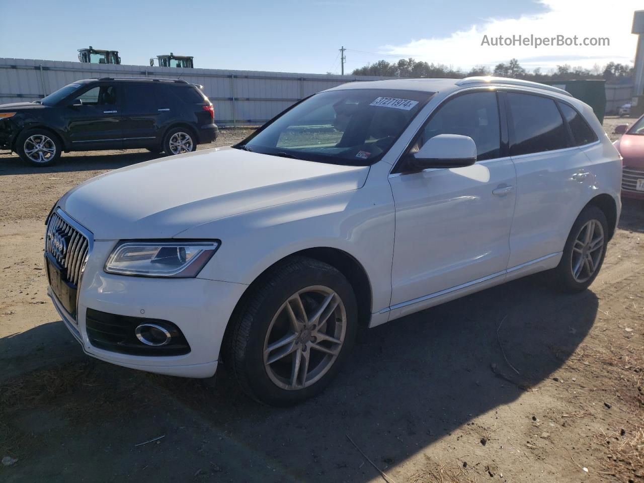 2014 Audi Q5 Premium Plus White vin: WA1LFAFP9EA073823