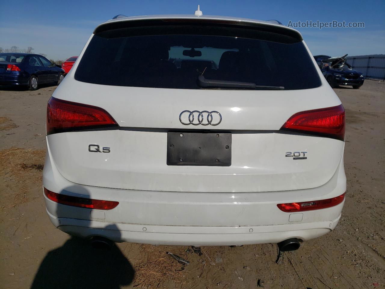 2014 Audi Q5 Premium Plus White vin: WA1LFAFP9EA073823