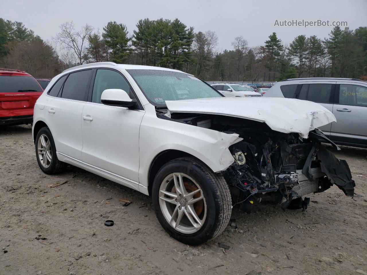 2014 Audi Q5 Premium Plus White vin: WA1LFAFPXEA047179