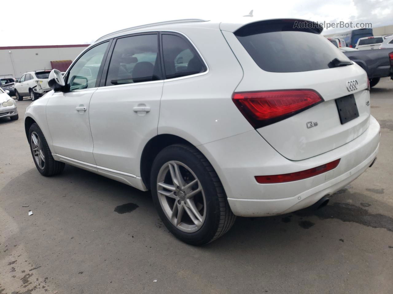 2014 Audi Q5 Premium Plus White vin: WA1LFBFP3EA125551