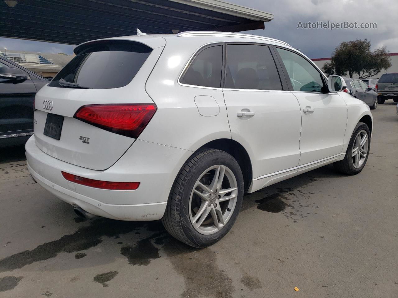 2014 Audi Q5 Premium Plus White vin: WA1LFBFP3EA125551