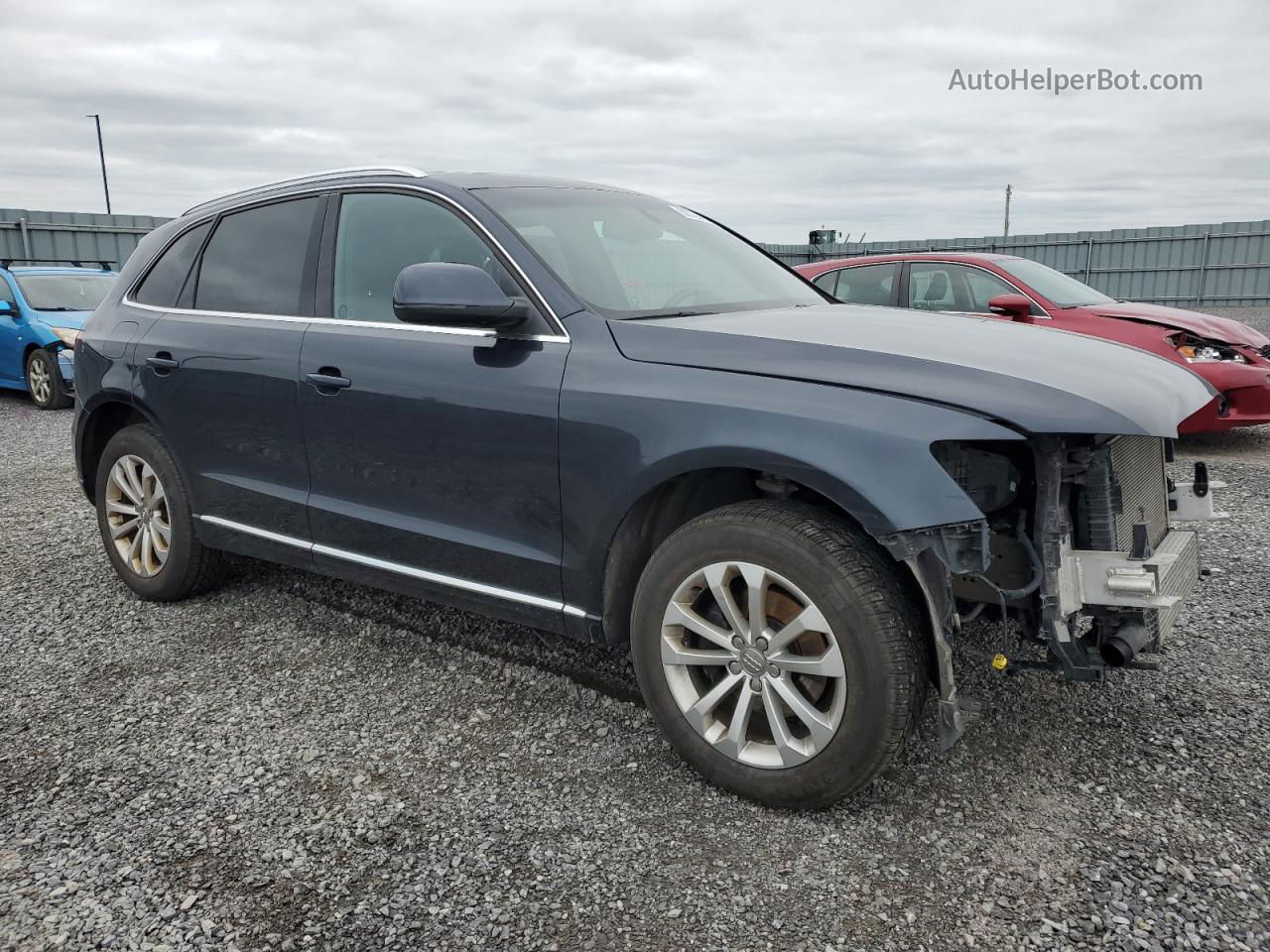 2014 Audi Q5 Premium Plus Blue vin: WA1LFCFP2EA007464