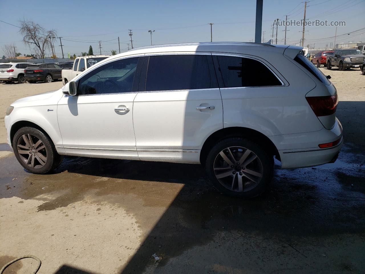 2015 Audi Q7 Premium Plus White vin: WA1LGAFE0FD002683