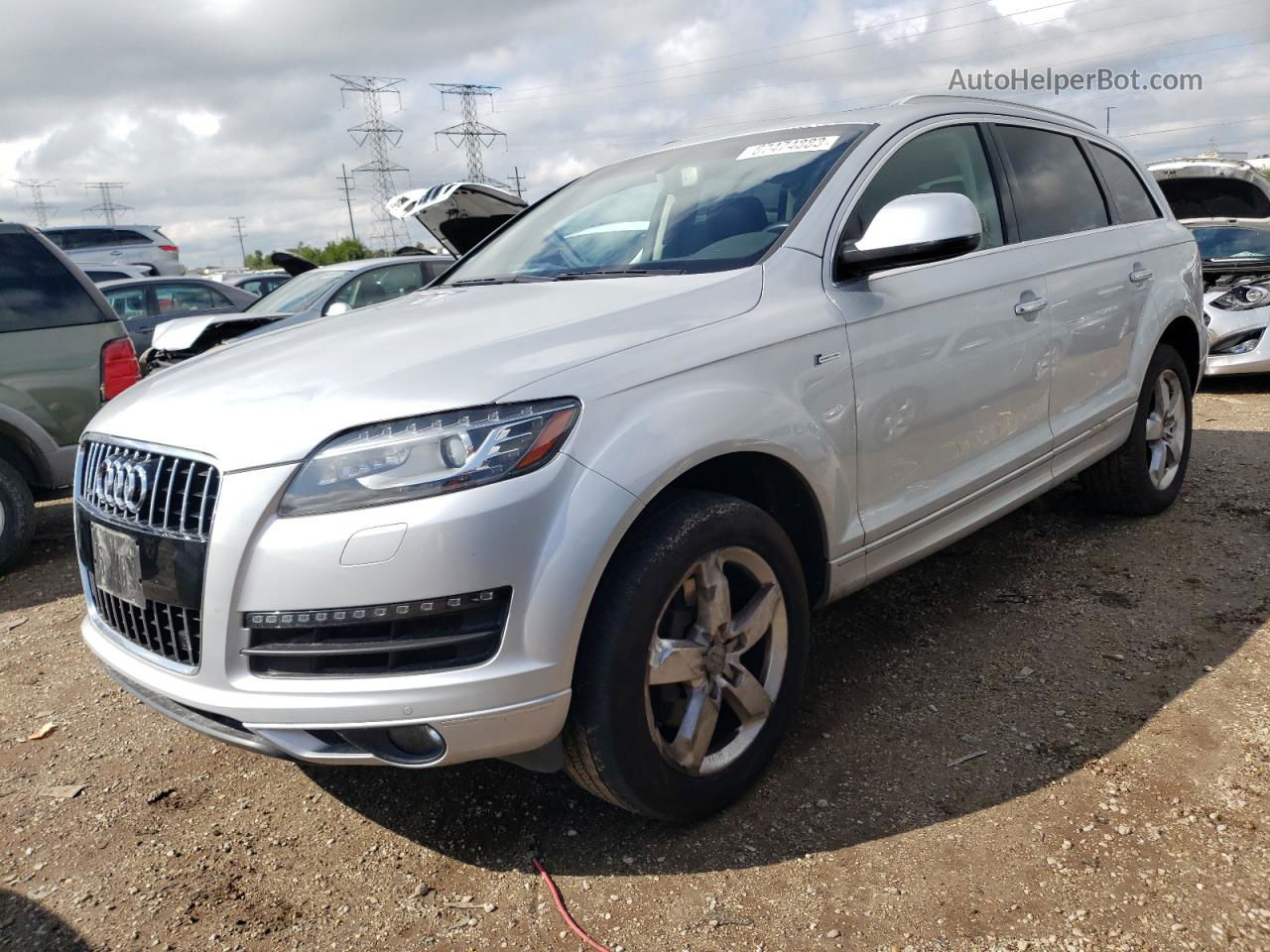 2015 Audi Q7 Premium Plus Silver vin: WA1LGAFE0FD006877