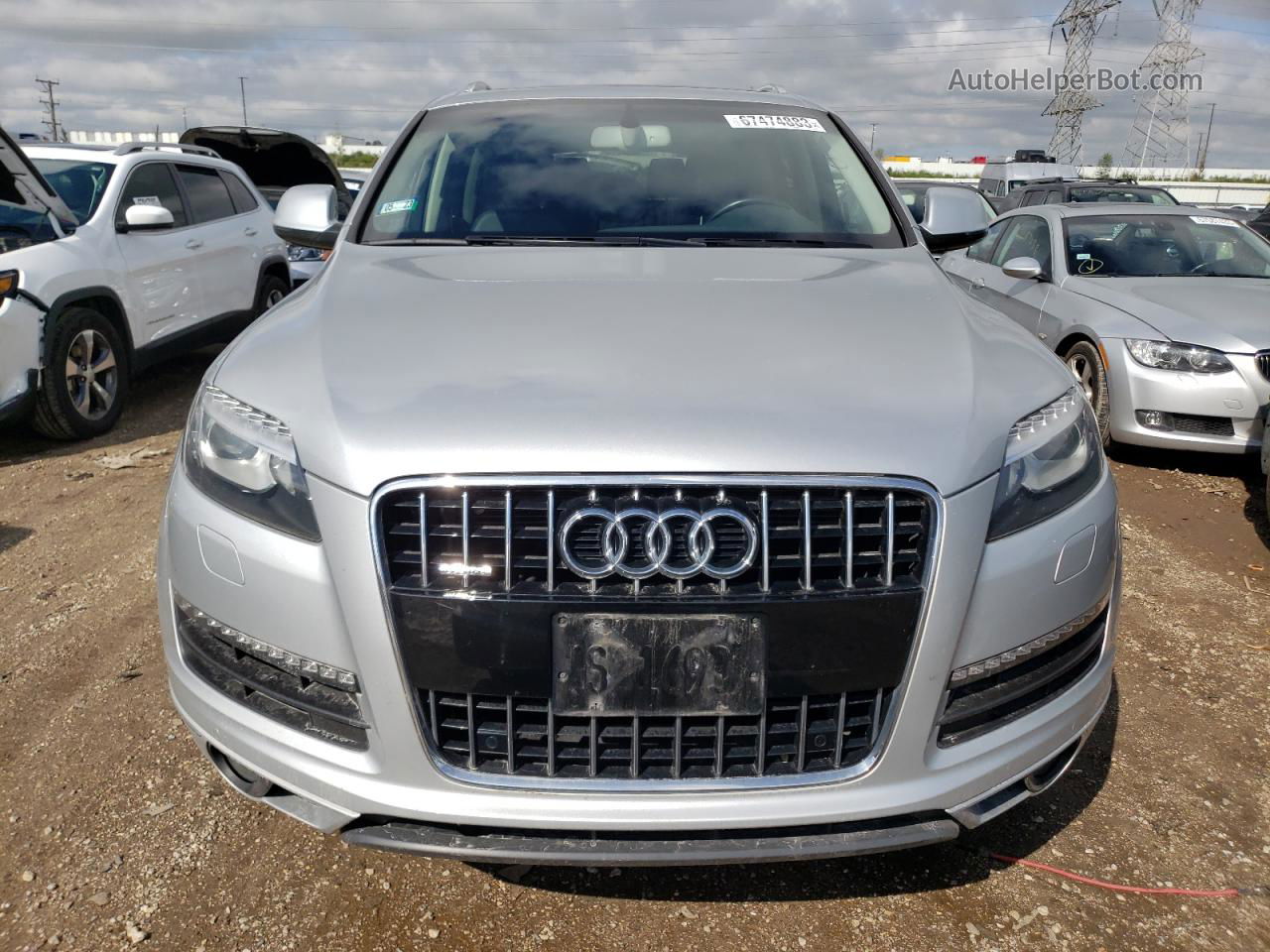 2015 Audi Q7 Premium Plus Silver vin: WA1LGAFE0FD006877