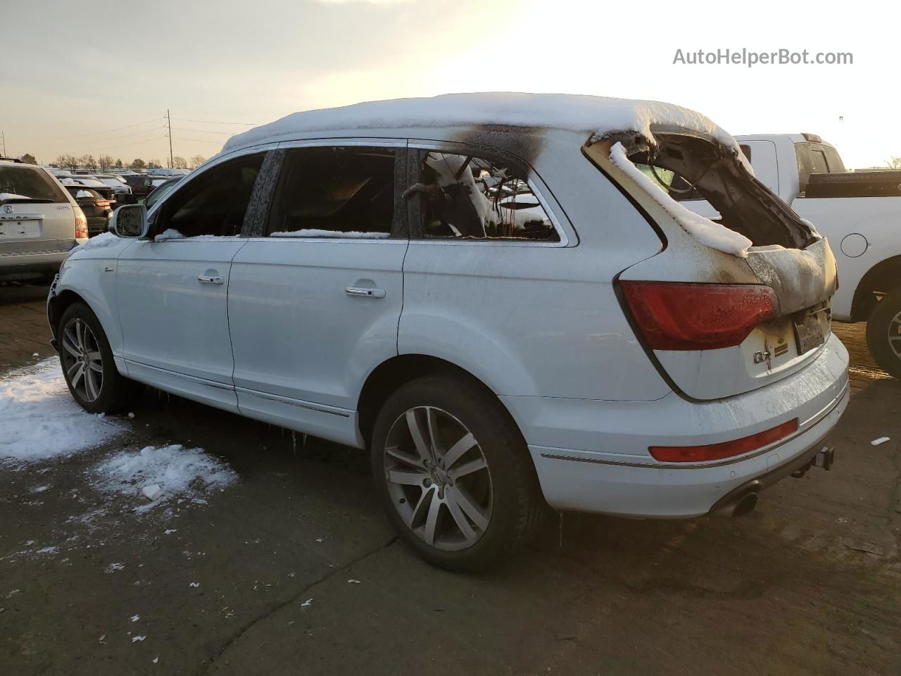 2015 Audi Q7 Premium Plus Белый vin: WA1LGAFE0FD007219