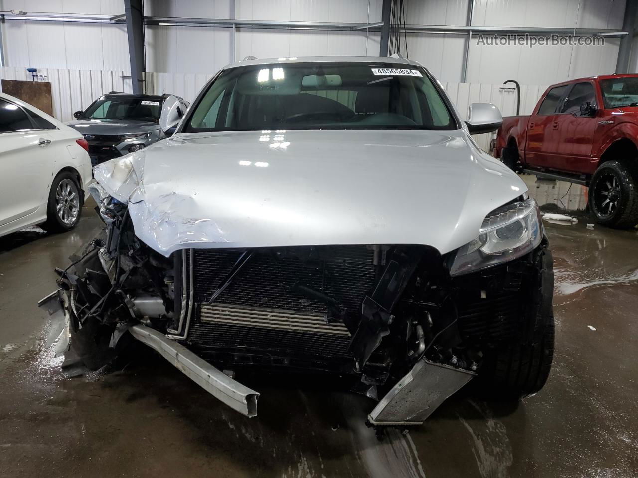 2015 Audi Q7 Premium Plus Silver vin: WA1LGAFE0FD011500