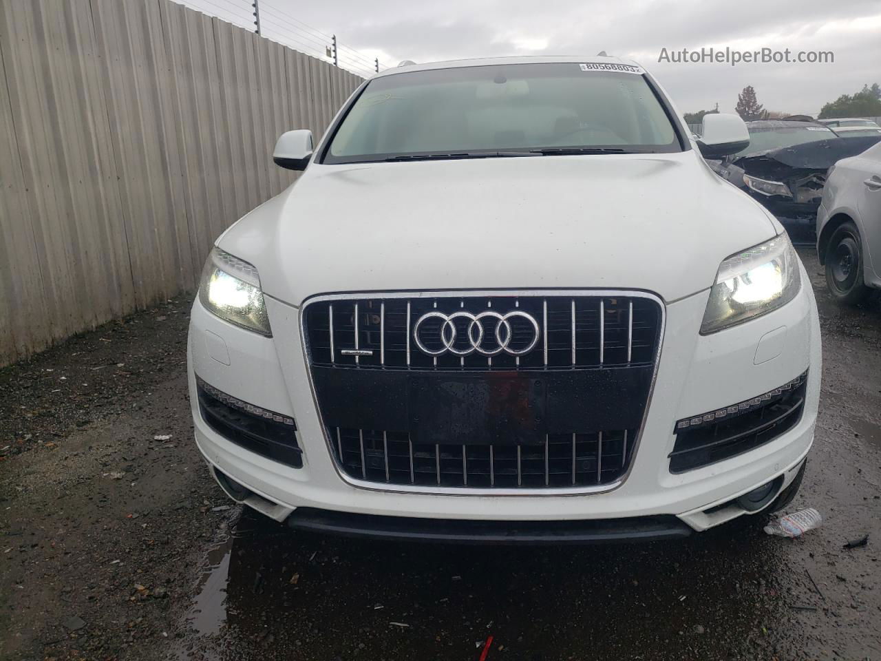 2015 Audi Q7 Premium Plus White vin: WA1LGAFE0FD028152